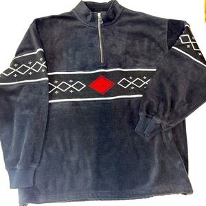 Vintage Tommy Hilfiger Sweater Mens XL Blue Heavy Fleece Snowboarding Outdoors